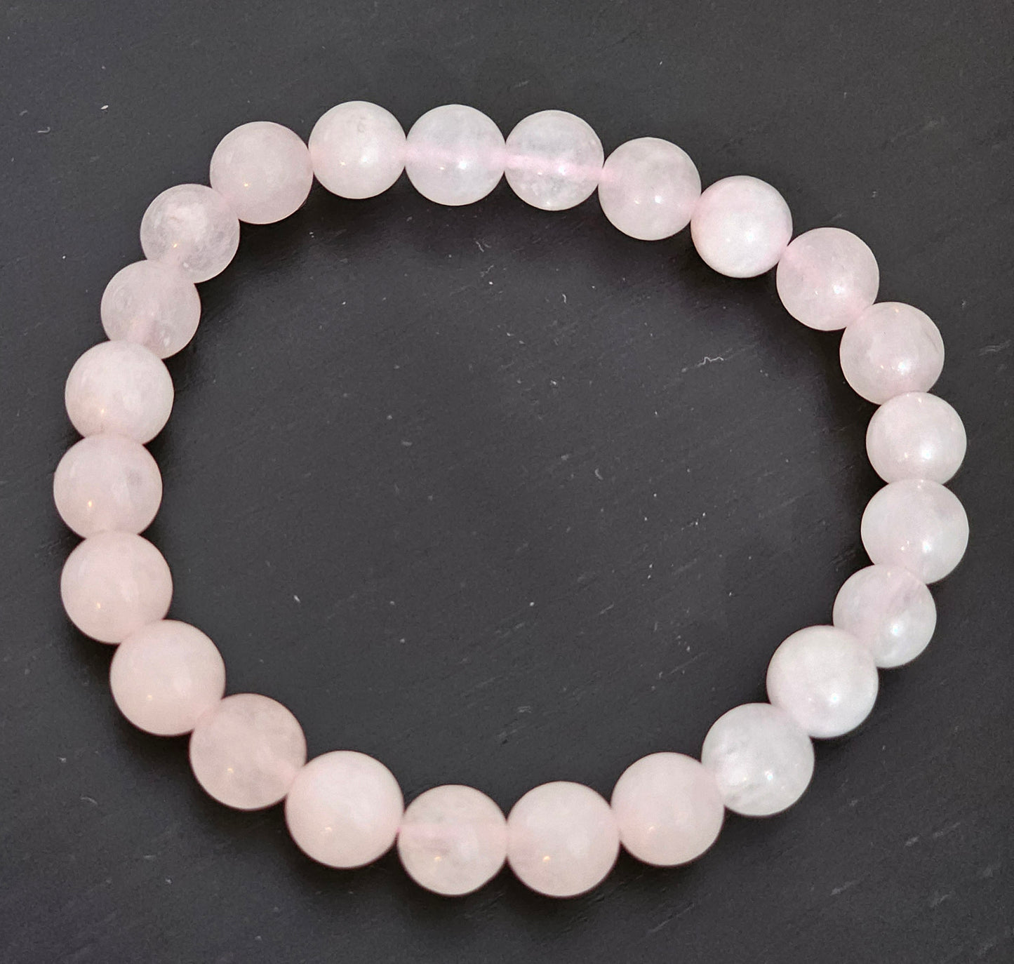 Pulseira Quartzo Rosa 8mm